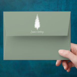 Woodland Trees Christmas Envelope