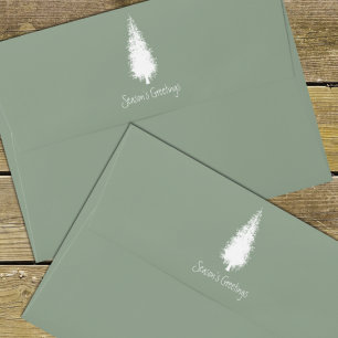Woodland Trees Christmas Envelope