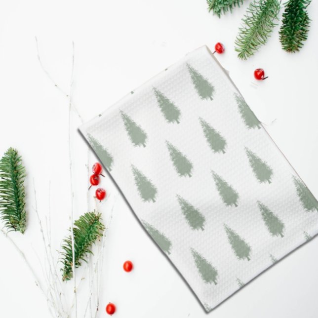 Woodland Trees Christmas Kitchen Towel (Creator Uploaded)
