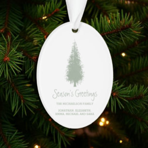 Woodland Trees Christmas Ornament