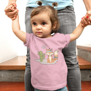 Woodland Tribal Native Americans Seamless Pattern Baby T-Shirt