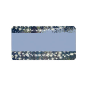 Woodland Twilight Fairy Lights Address Labels