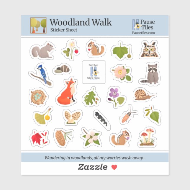 Woodland Walk Sticker Sheet (Sheet)