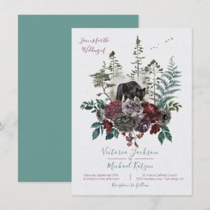 Woodland Watercolor Forêt invitations au mariage