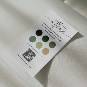 Woodland Wedding Dress Code + QR   Forest Attire Enclosure Card