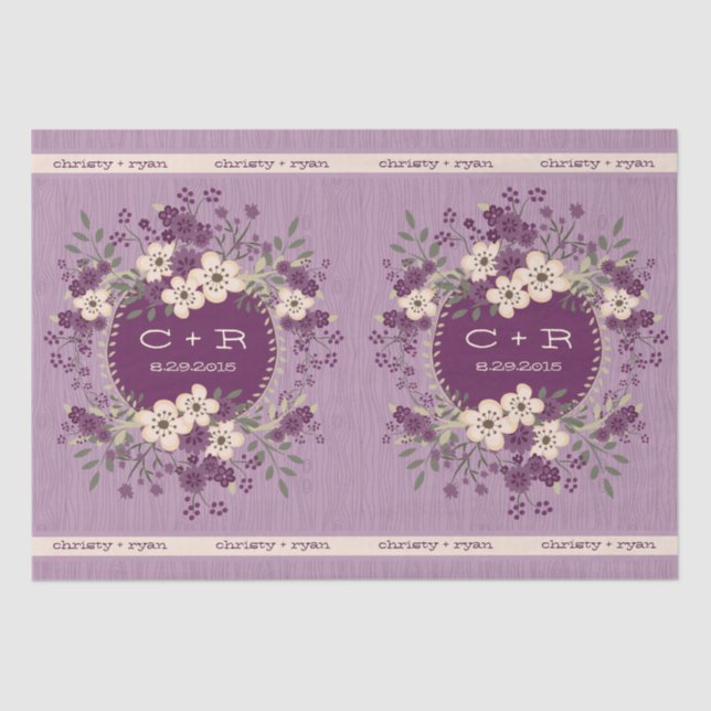 Woodland Wedding Tissue Paper (Front)