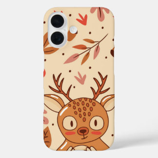 Woodland Whimsy Autumn Deer iPhone 16 Case