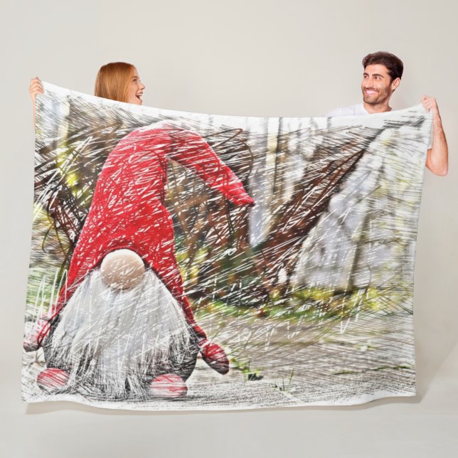 Woodland Whimsy Fleece Blanket (In Situ)