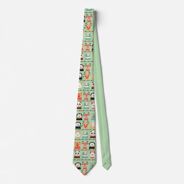 Woodland Whimsy Pals Necktie (Front)