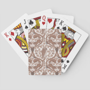 Woodland Whispers/Owls and Squirrels in the Oak/mo Playing Cards