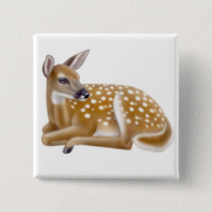 Woodland White Tailed Deer Fawn Pin
