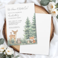 Woodland Wild One 1st Birthday Party