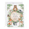 Woodland Wild One Rustic Greenery Animals Birthday