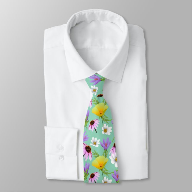 Woodland Wildflower Garden Tie (Tied)