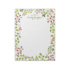 Woodland Wildflower Personalized Social Stationery