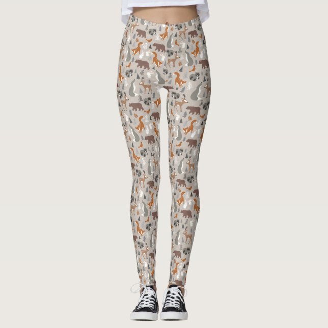 Woodland Winter Leggings (Front)