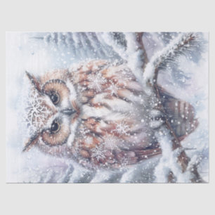 Woodland Winter Owl Tissue Paper