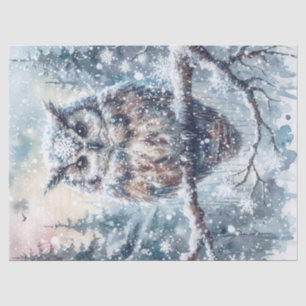 Woodland Winter Owl Tissue Paper