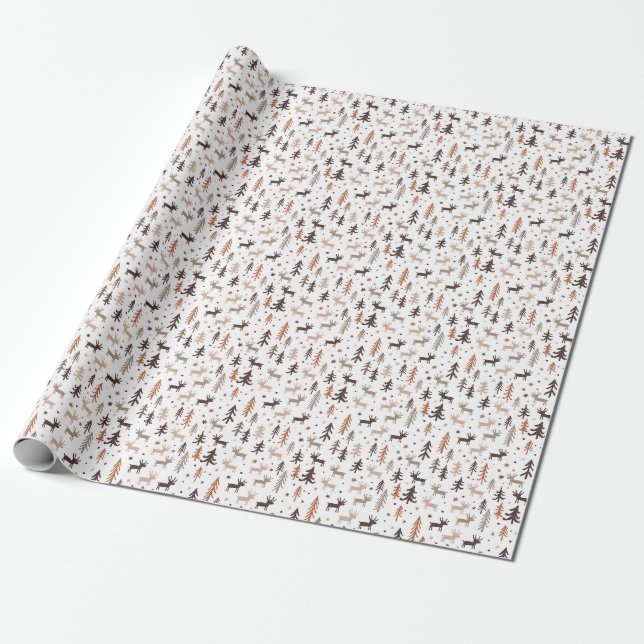Woodland Wonderland Wrapping Paper (Unrolled)