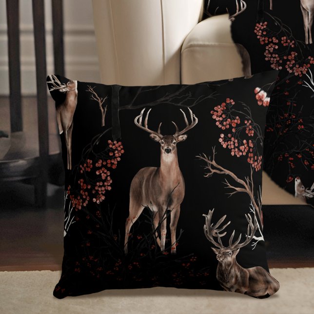 Woodland Wonders Throw Pillow (Creator Uploaded)
