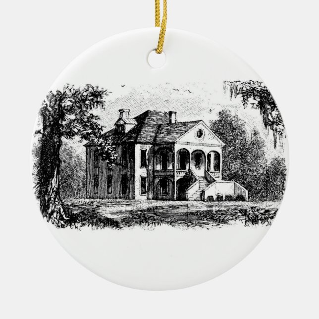 woodlands2 ceramic ornament (Front)