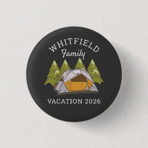 Woodlands Camping Trip Family Reunion Custom 1 Inch Round Button