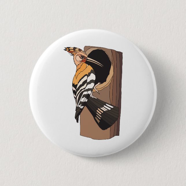 woodpecker 2 inch round button (Front)
