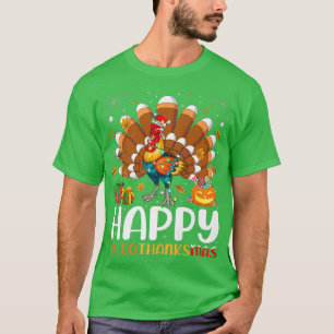 Woodpecker Bird Halloween Christmas Happy Hallotha T-Shirt