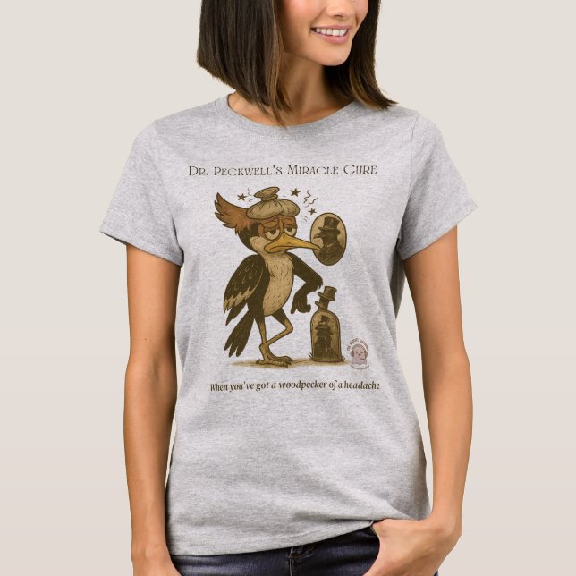 Woodpecker Headache T-Shirt (Front)