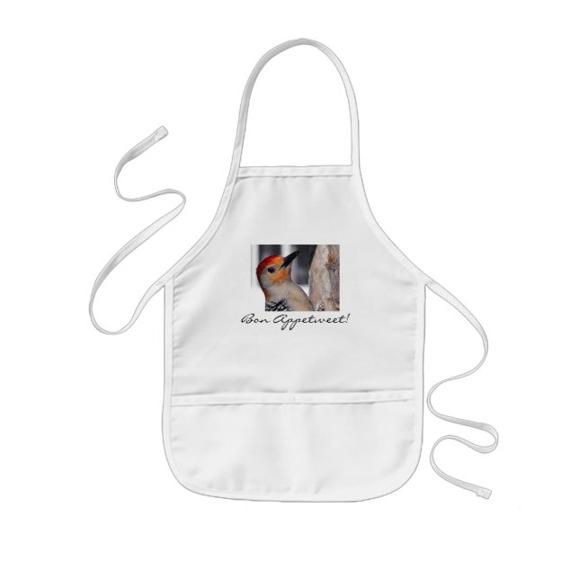 Woodpecker Portrait Kids Apron (Front)