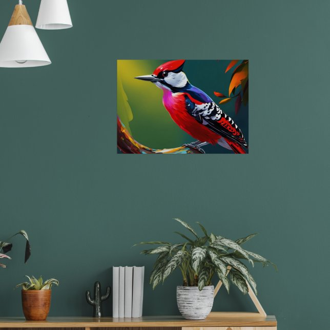 Woodpecker Poster (Living Room 1)