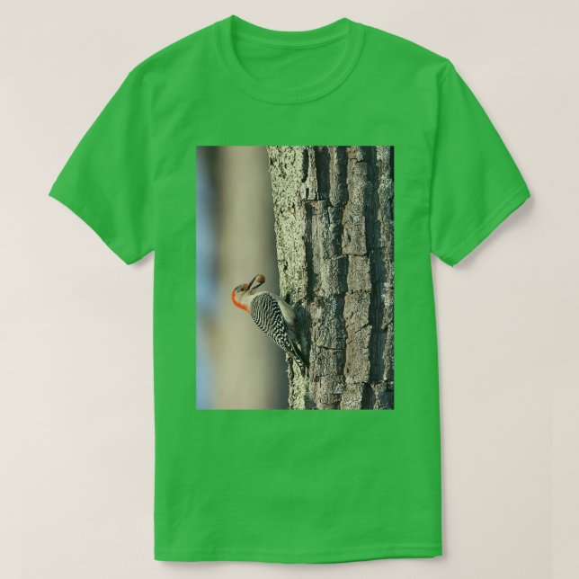 Woodpecker Snack Time T-Shirt (Design Front)