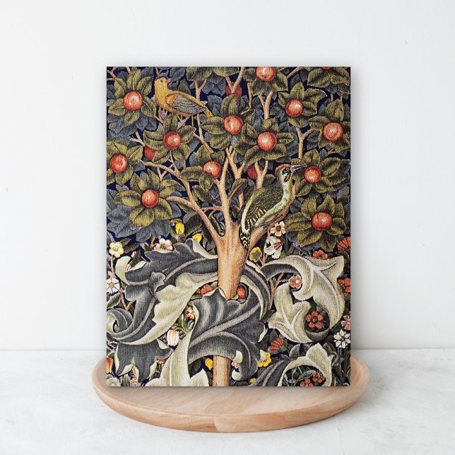 Woodpecker Tapestry Textile William Morris Postcard (Creator Uploaded)