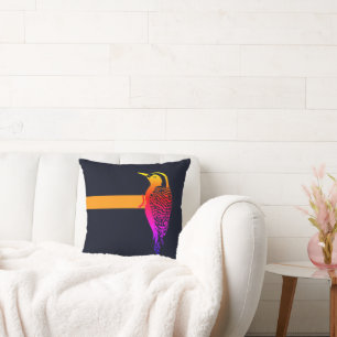 Woodpecker Throw Pillow