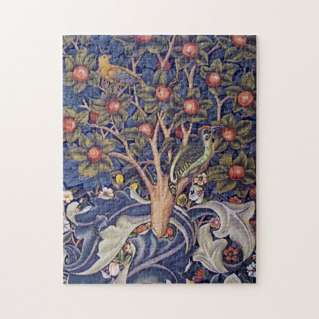 Woodpecker, William Morris Jigsaw Puzzle (Vertical)
