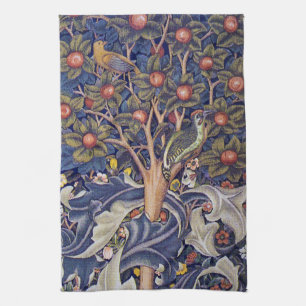 Woodpecker, William Morris Kitchen Towel