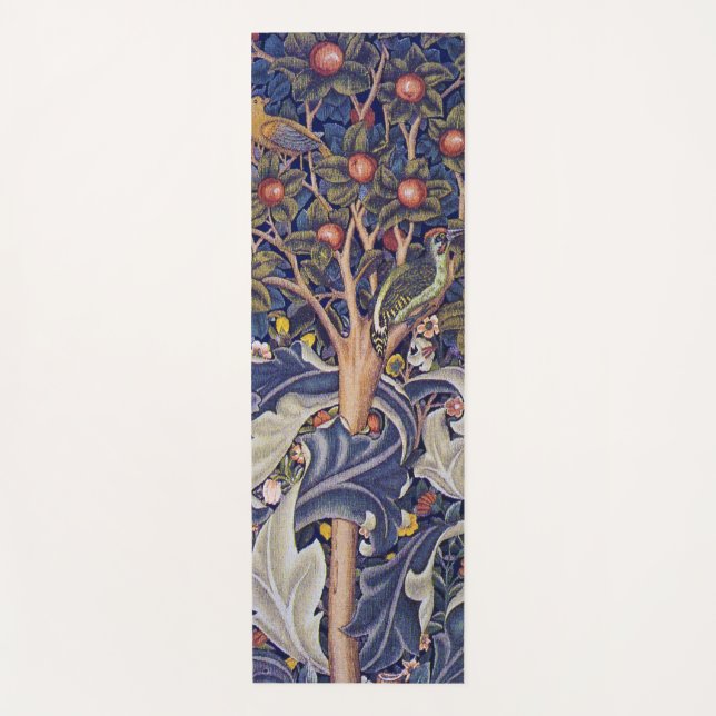 Woodpecker, William Morris Yoga Mat (Front)