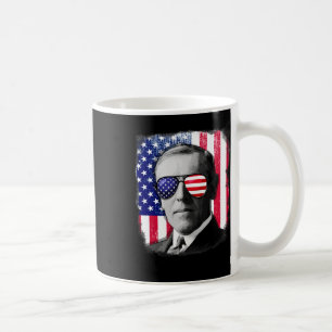 Woodrow Wilson Us Flag 4th Of July  Coffee Mug