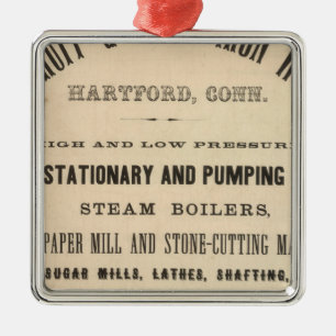 Woodruff and Beach Iron Works Metal Ornament