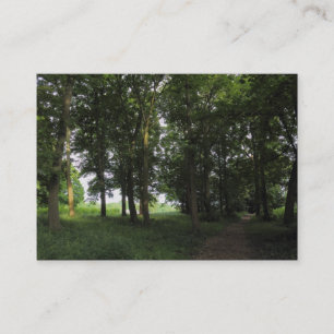 Woods, Bute Park Cardiff Business Card