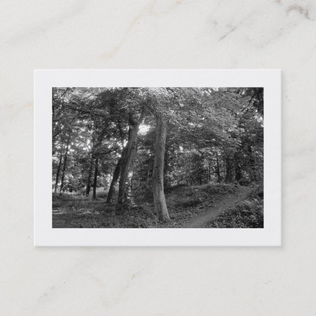 Woods Bute Park, Cardiff, Mini Photo Business Card (Front)