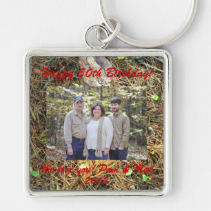 Woods Floor Family Design Key Chain Personalize