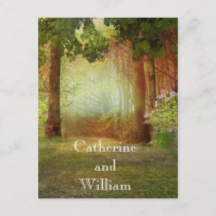 Woods Forest Casual Elegant Outdoor Wedding Invitation
