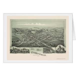 Woodsfield, carte panoramique de l'OH - 1899