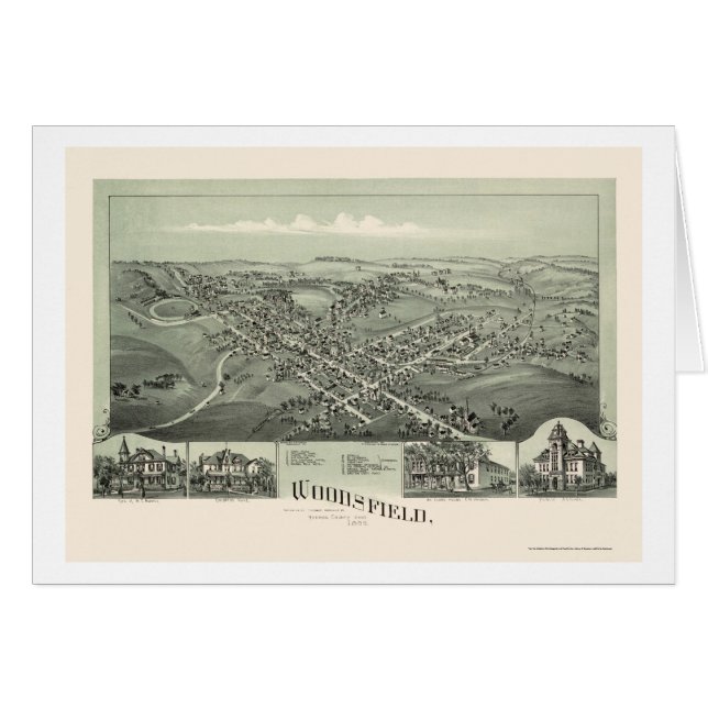 Woodsfield, OH Panoramic Map - 1899 (Front Horizontal)