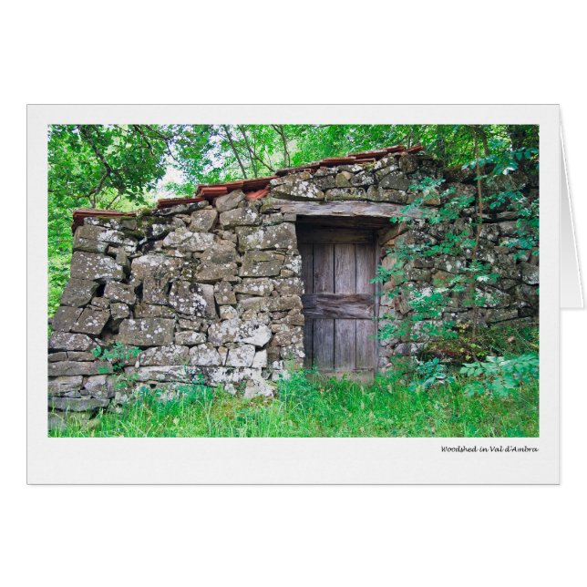Woodshed in Val d'Ambra (Front Horizontal)