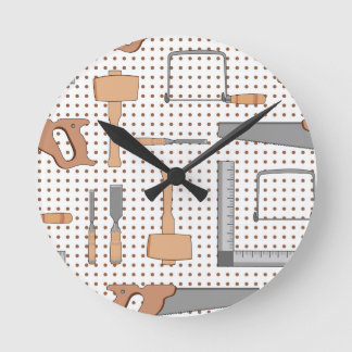Woodshop Round Clock