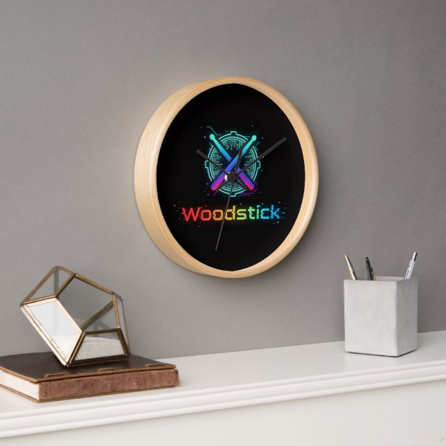 woodstick clock (Office)