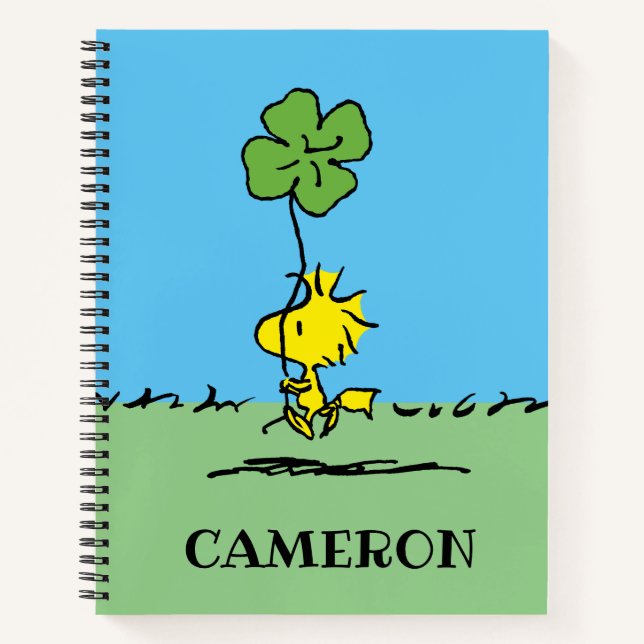 Woodstock Carrying Shamrock Notebook (Front)