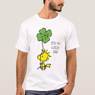 Woodstock Carrying Shamrock T-Shirt